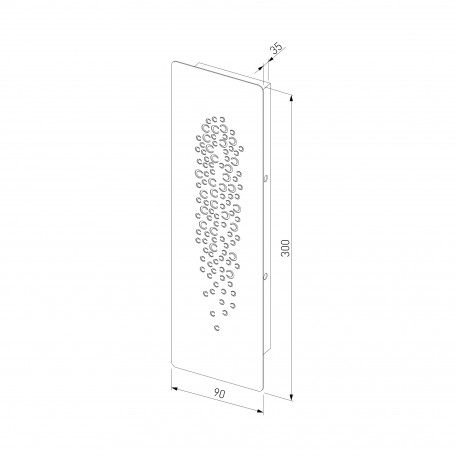 Схема с размерами Elektrostandard a055785