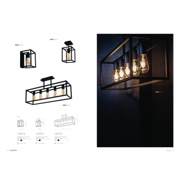 Настенный светильник Nowodvorski Crate 9046, 1xE27x60W - миниатюра 2