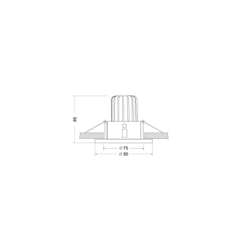 Схема с размерами Maytoni DL034-L12W4K-D-W