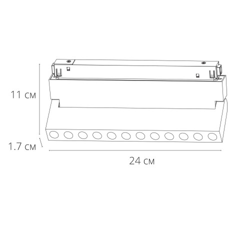 Схема с размерами Arte Lamp A5746PL-1BK