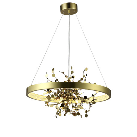 Подвесной светильник Crystal Lux GARDEN SPLED+3 D600 GOLD 1860/303, 3xG9x6W + LED 45W 3000K в зависимости от используемых лампочекlm CRIв зависимости от используемых лампочек - миниатюра 2