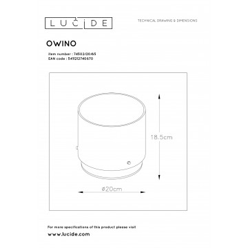 Схема с размерами Lucide 74502/20/65