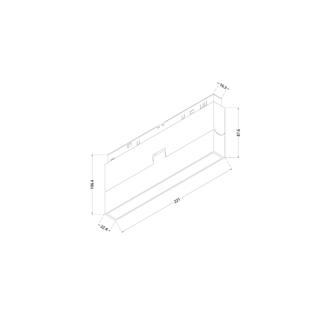 Схема с размерами Maytoni TR036-4-12W3K-DS-B