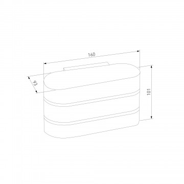 Схема с размерами Elektrostandard a041315