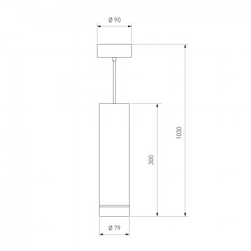 Схема с размерами Elektrostandard a037525