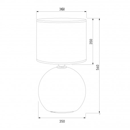 Схема с размерами TK Lighting 5089 Palla