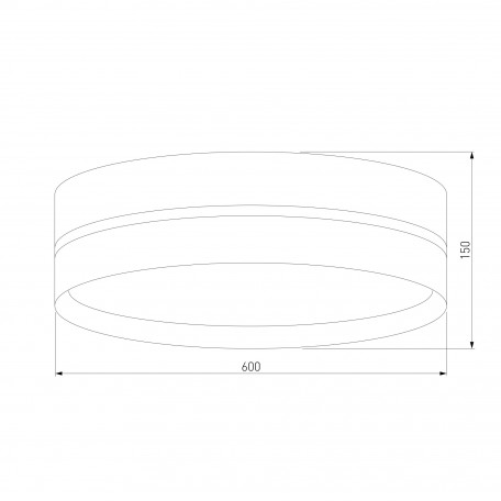 Схема с размерами TK Lighting 6691 Paglia