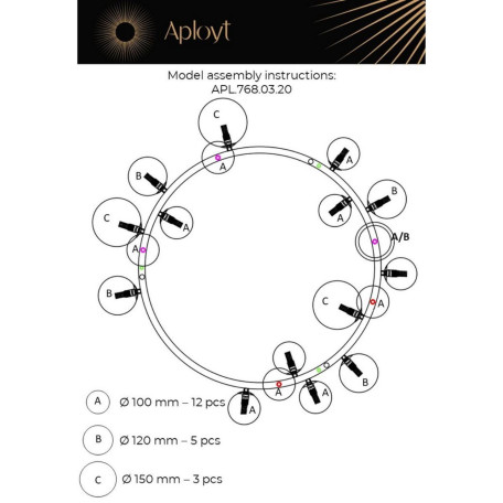 Подвесная люстра Aployt Lilian APL.768.03.20, 20xG9x5W - миниатюра 10