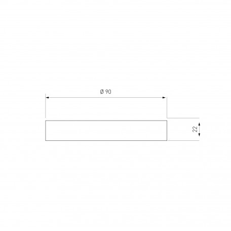 Схема с размерами Elektrostandard a032903