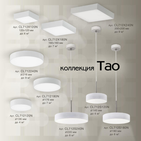 Потолочный светодиодный светильник Citilux Тао CL712180N, LED 18W 4000K 1620lm - миниатюра 22