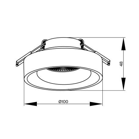 Схема с размерами Maytoni DL035-2-L6W4K