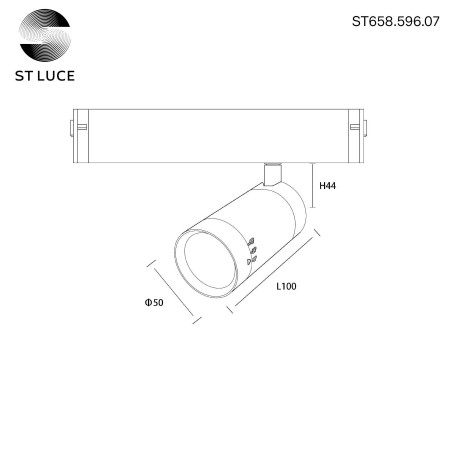 Схема с размерами ST Luce ST658.596.07