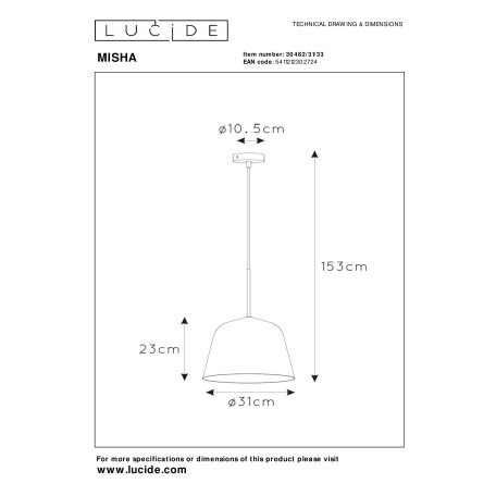 Схема с размерами Lucide 30482/31/33