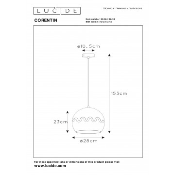 Схема с размерами Lucide 30484/28/30