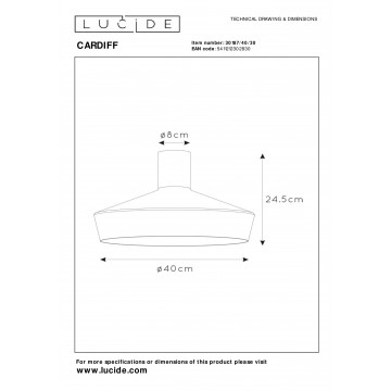 Схема с размерами Lucide 30187/40/30