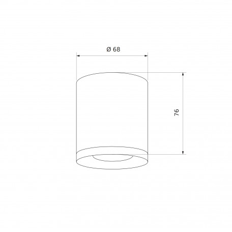 Схема с размерами Elektrostandard a040548