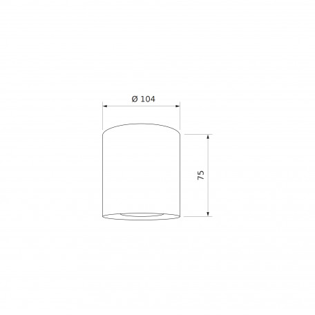 Схема с размерами Elektrostandard a040440