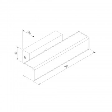 Схема с размерами Elektrostandard a043966