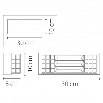 Схема с размерами Lightstar 722640