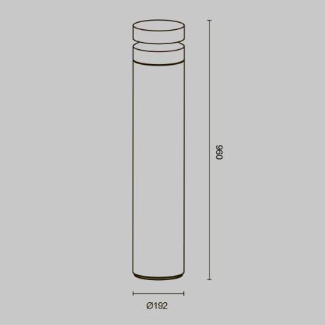 Схема с размерами Maytoni O469FL-L20CM3K1