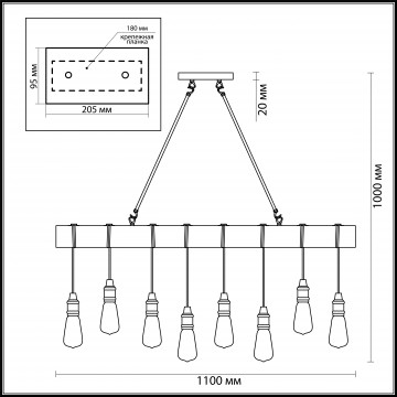 Схема с размерами Lumion 3740/8