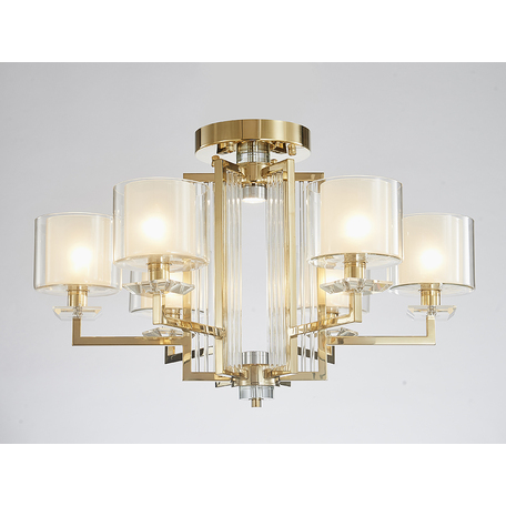 Светильник Newport 4400 4406/C gold (М0062630), 6xE14x60W + LED 10W