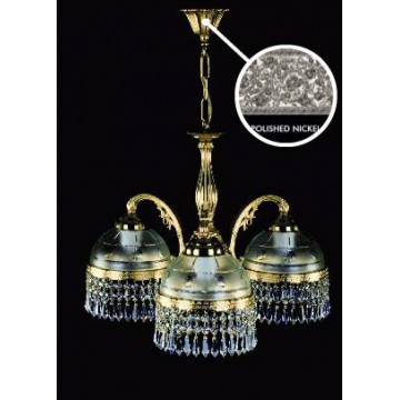 Подвесная люстра Artglass CASSANDRA III. NICKEL CE, 3xE14x60W