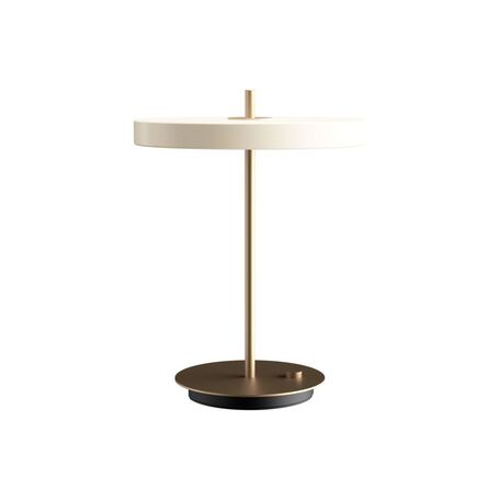 Настольная светодиодная лампа Umage Asteria Table 2305, LED 13W 3000K 600lm, матовое золото, белый, металл