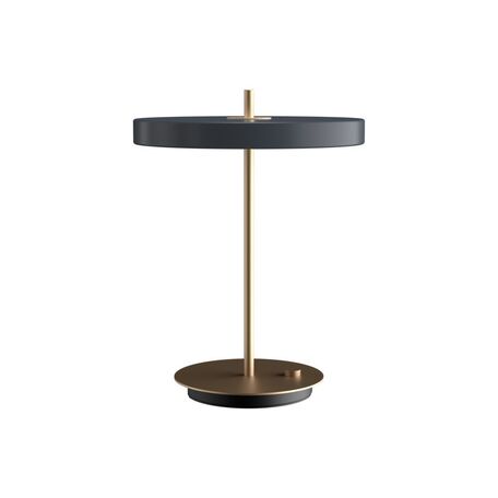 Настольная светодиодная лампа Umage Asteria Table 2306, LED 13W 3000K 600lm, матовое золото, серый, металл