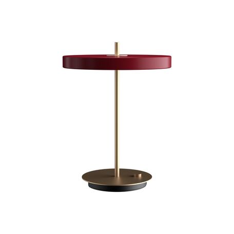 Настольная светодиодная лампа Umage Asteria Table 2309, LED 13W 3000K 600lm, матовое золото, красный, металл