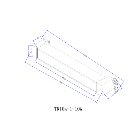 Схема с размерами Maytoni TR104-1-10W3K-B