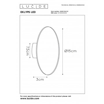 Схема с размерами Lucide 46201/06/02