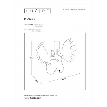 Схема с размерами Lucide 47209/01/30