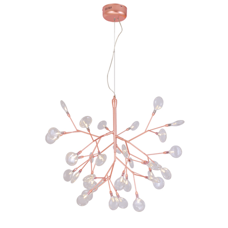 Подвесная люстра Crystal Lux EVITA SP36 COPPER/TRANSPARENT 1693/236, 36xG4x1W