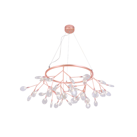 Подвесная люстра Crystal Lux EVITA SP45 D COPPER/TRANSPARENT 1693/245D, 45xG4x1W