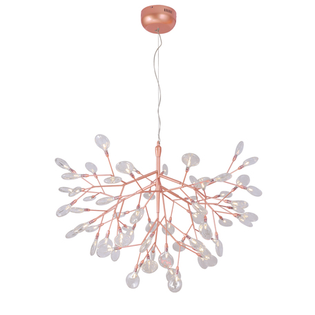 Подвесная люстра Crystal Lux EVITA SP63 COPPER/TRANSPARENT 1693/263, 63xG4x1W