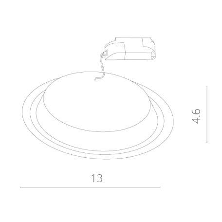 Схема с размерами Arte Lamp A6406PL-1WH