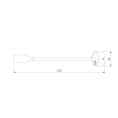 Схема с размерами Elektrostandard a039998