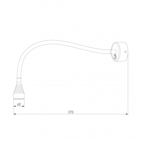 Схема с размерами Elektrostandard a039998