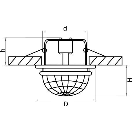 Схема с размерами Lightstar 030004