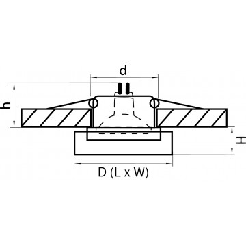 Схема с размерами Lightstar 006140