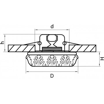 Схема с размерами Lightstar 006332