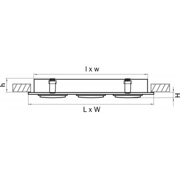 Схема с размерами Lightstar 011603