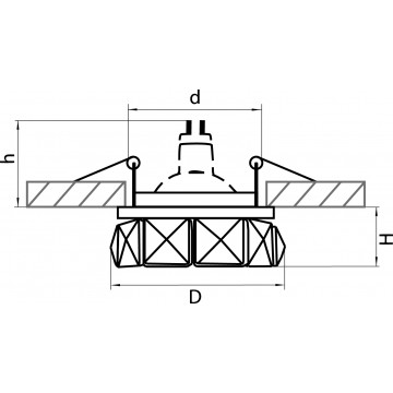 Схема с размерами Lightstar 032702