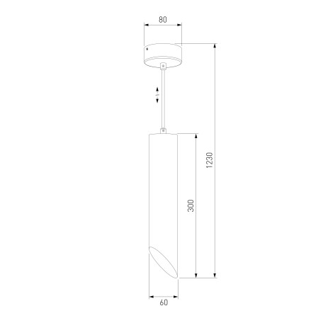 Схема с размерами Eurosvet 7011 MR16 WH/GD белый/золото