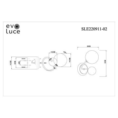 Схема с размерами Evoluce SLE220911-02