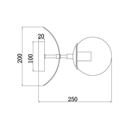 Схема с размерами Vele Luce VL1413W01