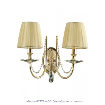 Бра Crystal Lux VICTORIA AP2 GOLD/AMBER 3340/402, 2xE14x60W - миниатюра 5