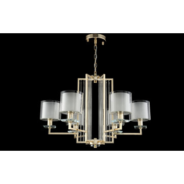 Подвесная люстра Crystal Lux NICOLAS SP-PL6 GOLD/WHITE 3401/306, 6xE14x60W - миниатюра 3