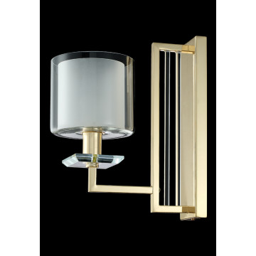 Бра Crystal Lux NICOLAS AP1 GOLD/WHITE 3401/401, 1xE14x60W - миниатюра 3